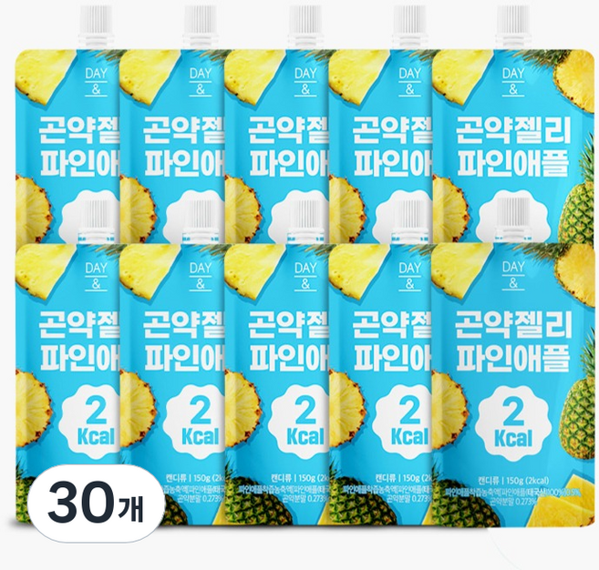 데이앤 곤약젤리 파인애플 2칼로리, 150g, 30개