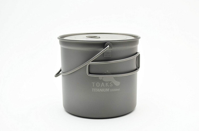 토크스 Toaks 포트 베일 핸들 부착 1100ml POT 1100 BH, 토크스 Toaks 포트 베일 핸들 부착 1100ml P, 1개