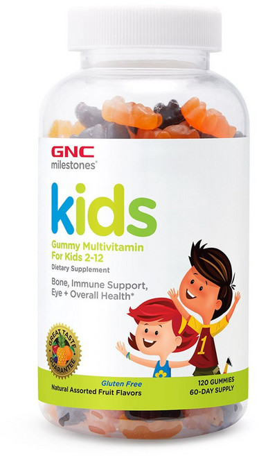 GNC 어린이 비타민 milestones Kids Gummy 멀티비타민, 1개, 120정