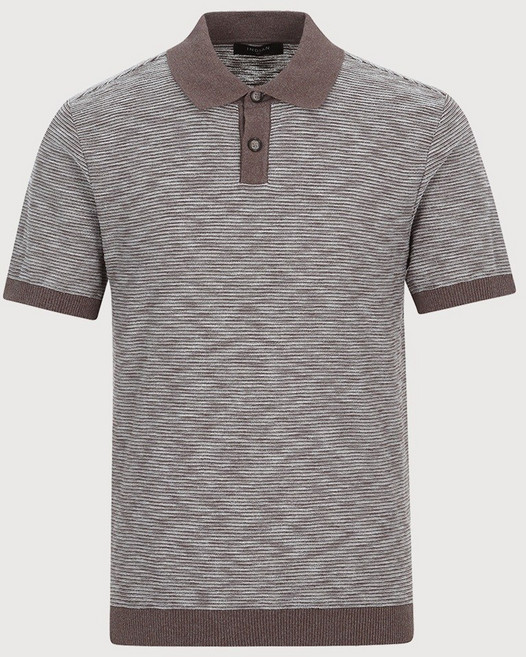 인디안 [26년 여름 최저가] 고급 면혼방 멜란지 니트조직 반팔 카라티셔츠 MIKBS5M2321BC