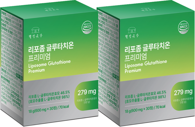 웰빙곳간 리포좀 글루타치온 프리미엄 600mg, 2개, 30정