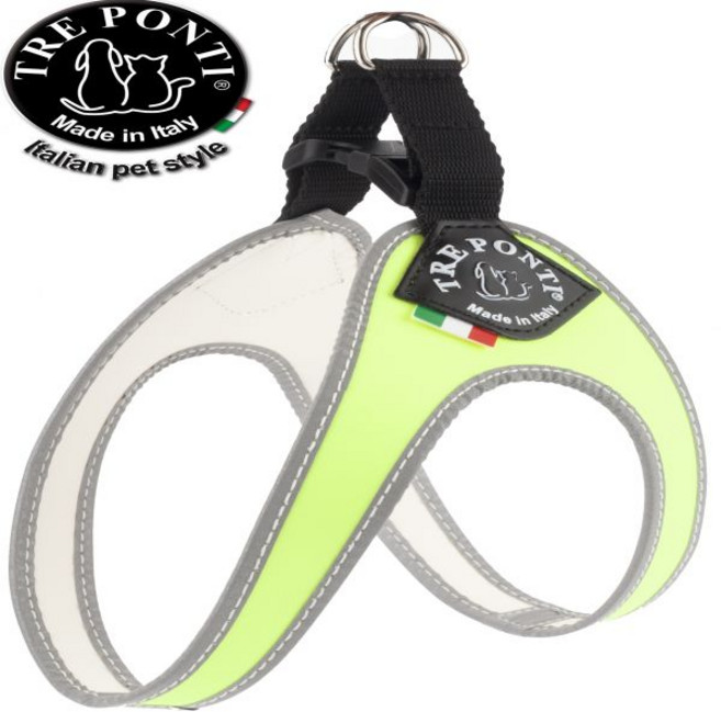 트레폰티 이지핏 리버티 버클 라임 하네스 가슴줄, 1개
