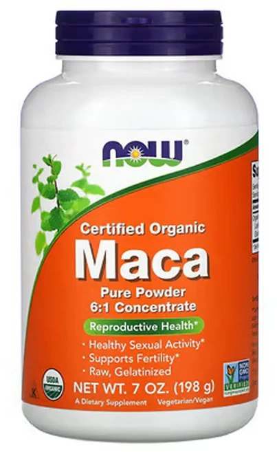 나우 푸드 유기농 인증 마카 순수 분말 (7oz), 1개, 198g - 쿠팡