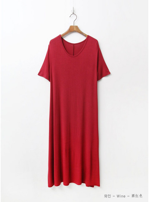 아이엠수 실켓 후레아 반팔 원피스