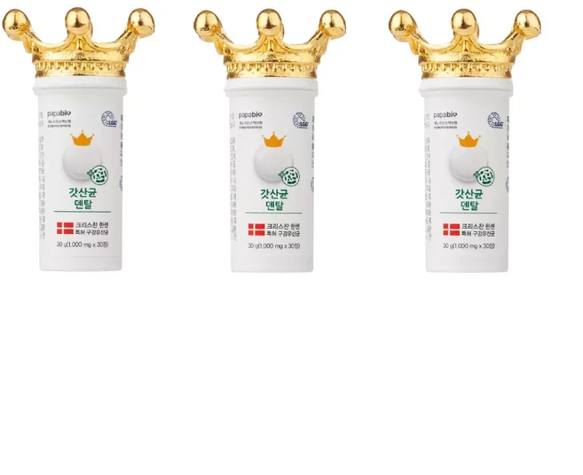 파파비오 구강 입냄새 유산균 갓산균 덴탈 온가족용 아기 어린이 유아 성인 1000mg X 90정 3개월분, 1개