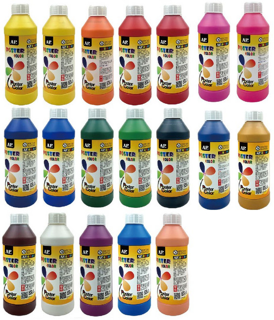 【AP】廣告顏料 500ml /瓶 B0109, P10-黑色