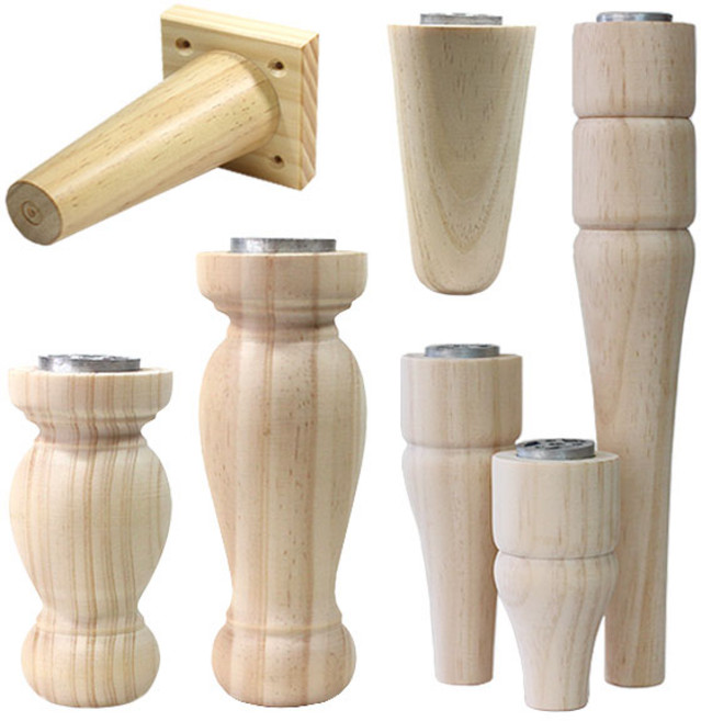 리폼플러스 원목가구다리 원목 나무 상다리 테이블 책상 식탁 가구받침 거실장 DIY가구 인테리어 리폼, 4_ 원목호리병다리 300MM(1개), 1개