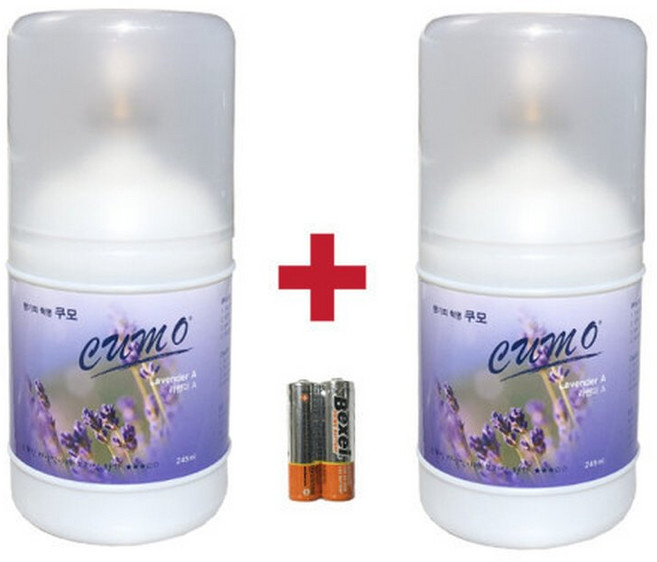 아로마 자동분사 실내 방향 탈취제 뮤 2개., 2개, 245ml, 라벤더