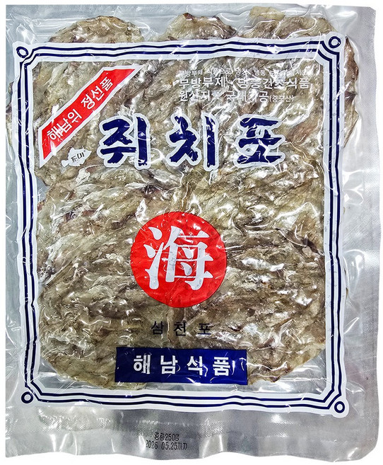 삼천포 국내가공 쥐포 250g 쥐치포, 1개