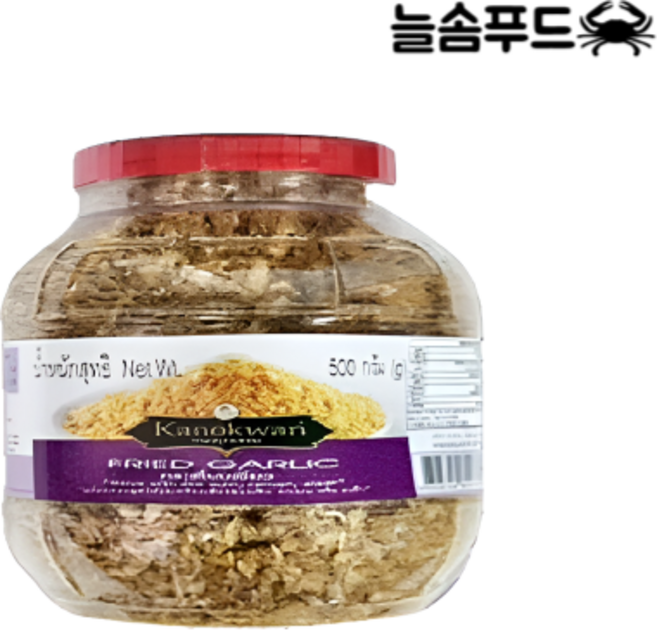 프라이드 갈릭 카녹완 튀긴마늘 태국 늘솜푸드 직수입, 5개, 500g