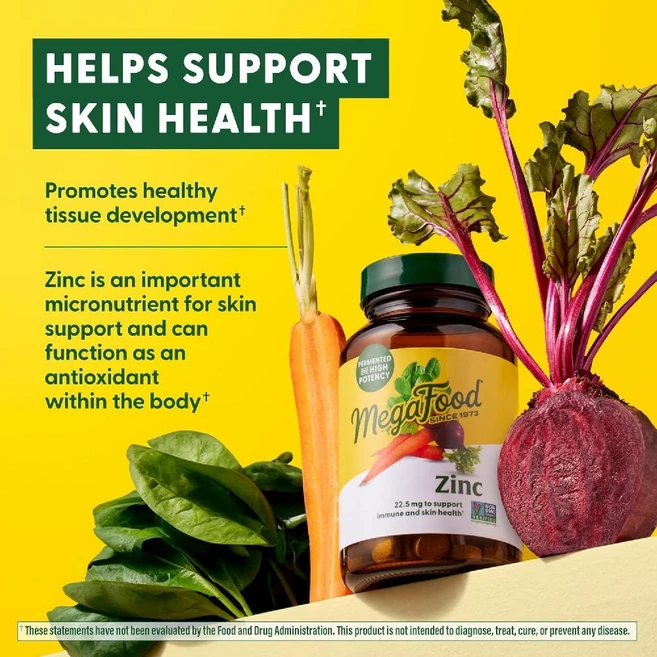 메가푸드- Vegan 아연 22.5mg 60정, 1개 - 쿠팡