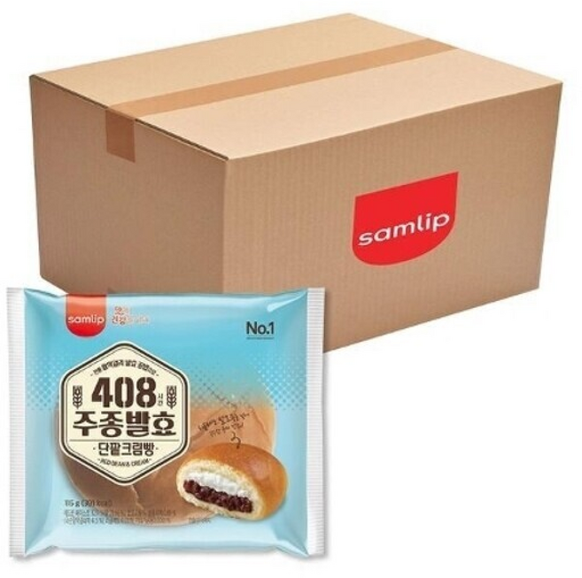 삼립 코스트코 삼립 408시간 주종발효 단팥크림빵, 20개, 115g