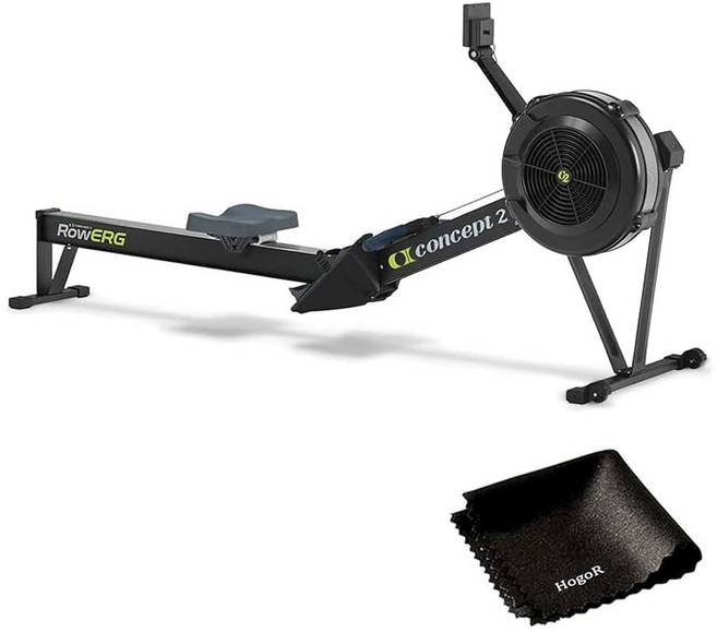 컨셉2 모델 D PM5 퍼포먼스 모니터로 운동 강도를 조절하고 HogoR 청소용 천으로 번들링된 새로운 조정기 실내 업그레이드