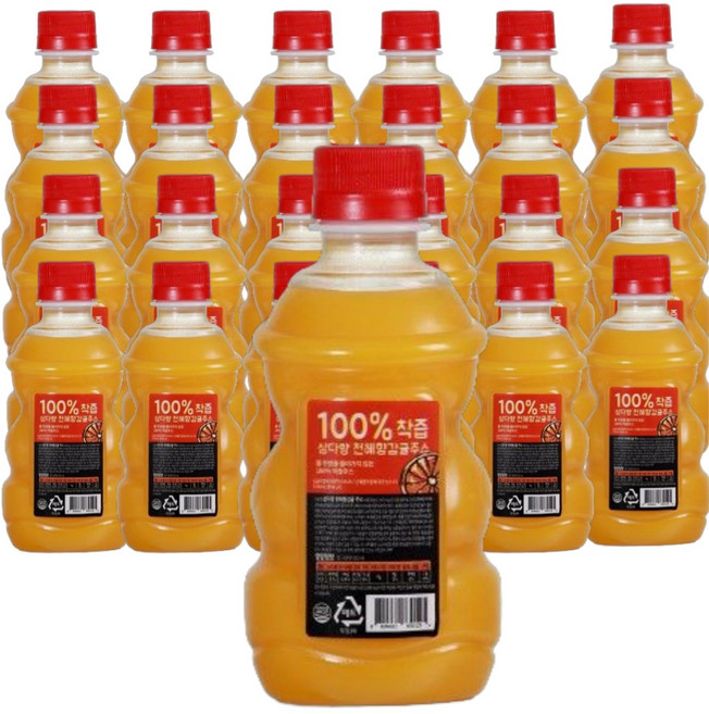 제주 삼다향 100% 착즙주스 천혜향 감귤주스, 24개, 320ml