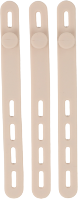 코지박스 실리콘 케이블 타이 후크 선정리 재사용 반영구 대형, 10개, 아이보리