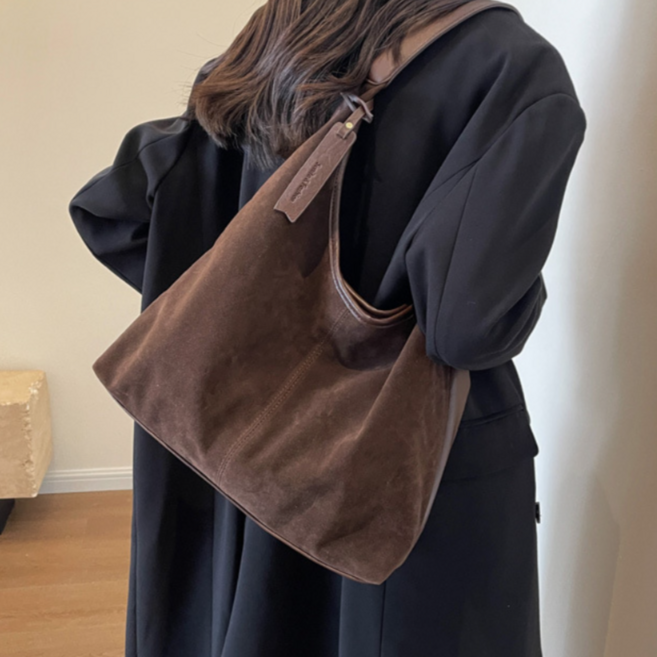 스웨이드가방 여성가방 숄더백 가을 겨울 크로스백 대용량 캐주얼 컴포트