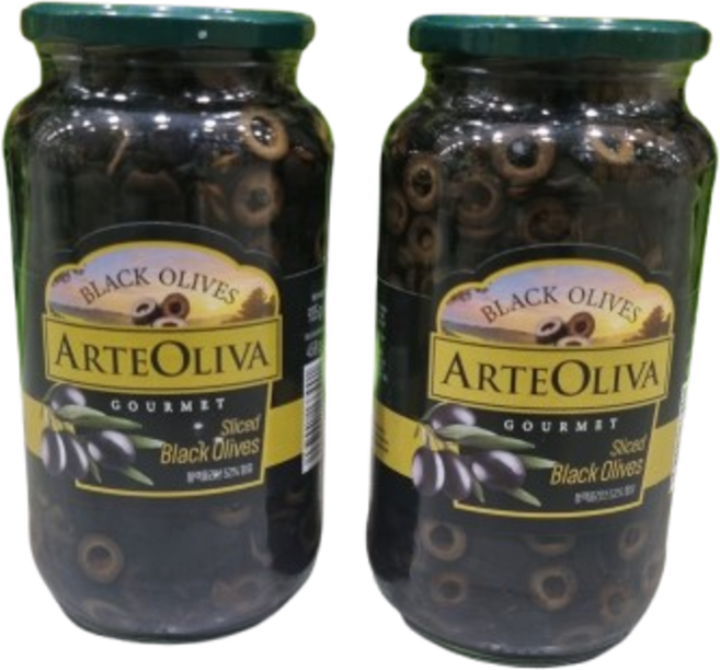 아르떼올리바 슬라이스 블랙 올리브, 935g, 2개