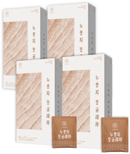 오색다원 누룽지 둥굴레차, 4개, 100개입, 1.2g