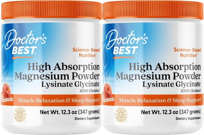 닥터스베스트 킬레이트 마그네슘 글리시네이트 347g 2개, 복숭아맛