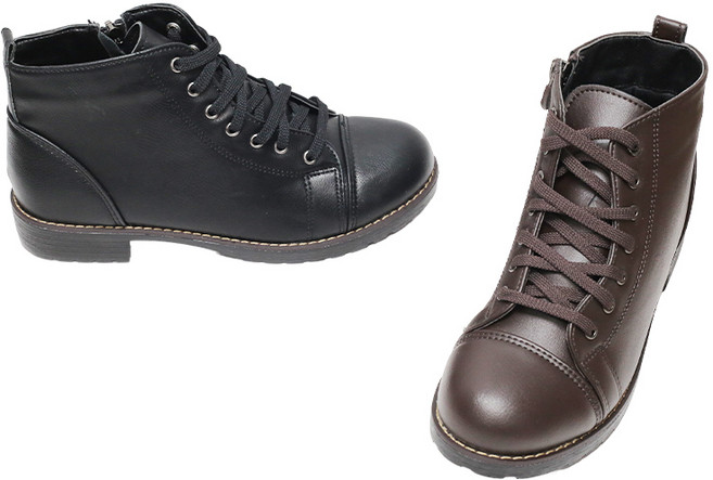 그레미 여성 발편한 캐주얼 미들 워커부츠