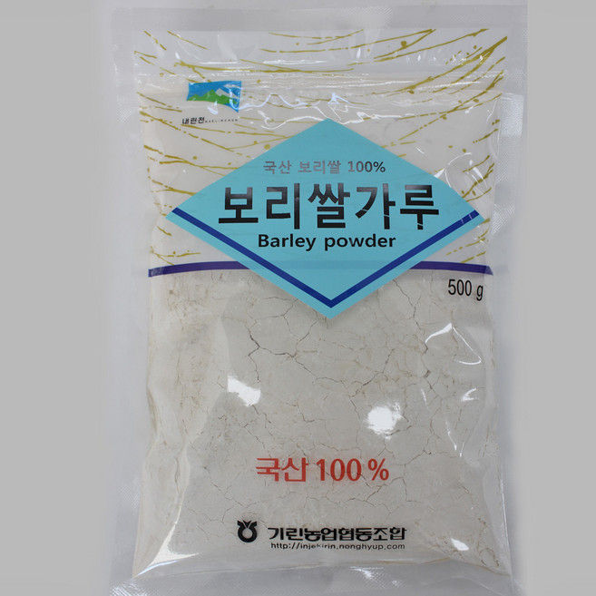 기린농협 강원도 인제 내린천 보리쌀가루 국산 보리가루 보리떡용가루, 1개, 500g