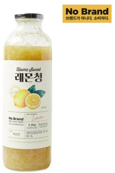 노브랜드 레몬청 1200g, 1.2kg, 1개