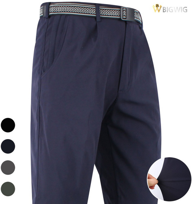 [더빅보스] 봄가을 남성 무지 쟈크 포켓 멀티 인생 팬츠