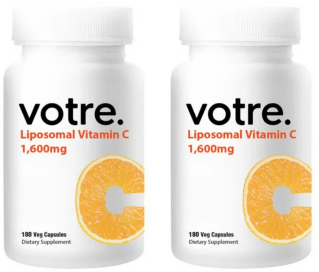 미국 보트레 리포좀 비타민 C 1600mg 180정 x 2 식물성 비건 인증 GMO X 엄마 아빠 직장인 건강 선물 체력, 2개 - 쿠팡