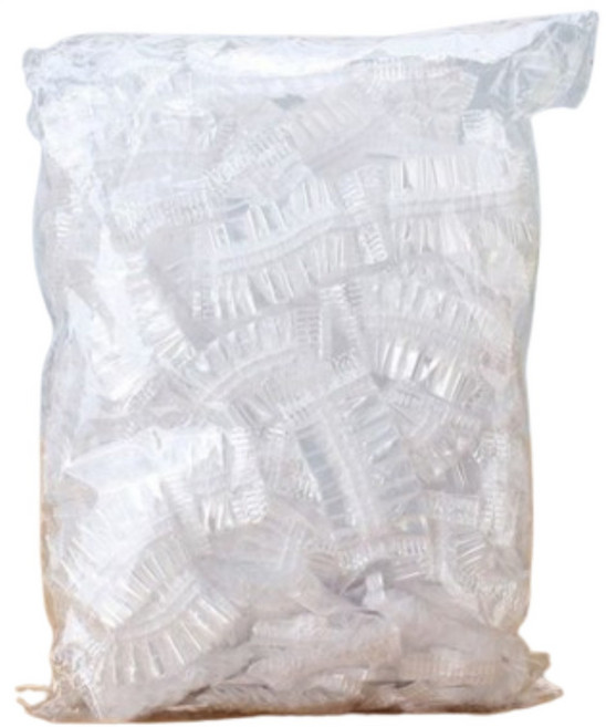 더쏠 일회용 위생 방수 비닐 귀마개 이어캡, 투명, 500개, 투명