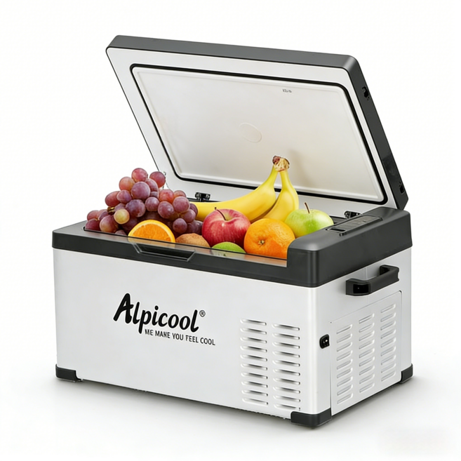 Alpicool 車用冰箱 冷凍櫃 -20°C~20°C 壓縮機製冷 節能低耗, 白色, C-25