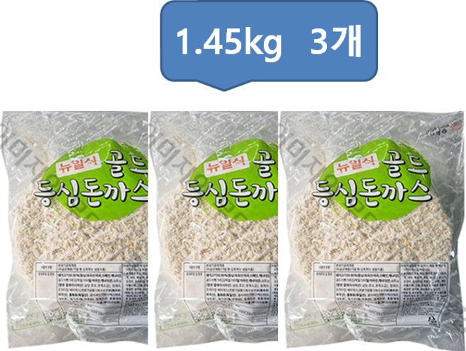 [패밀리푸드]야미푸드 NEW일식골드등심돈까스 1.45kg 3개묶음