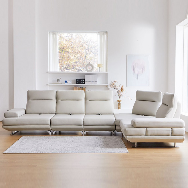 모던홈즈 디셈버 천연가죽 스윙 4인 코너형 소파, 6인_코너형_소파