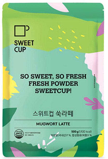 스위트컵 쑥라떼 파우더, 1개, 500g, 1개입
