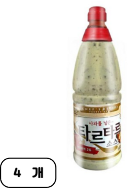 미담채 타르타르소스, 1.85kg, 4개
