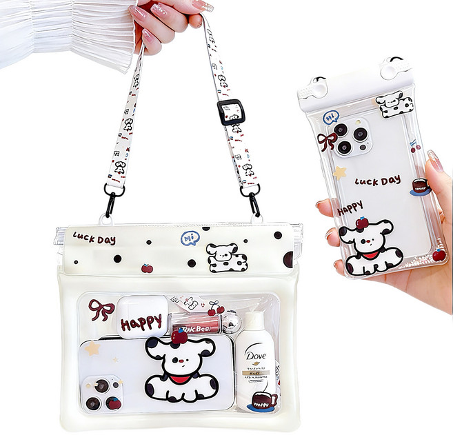 별라 워터파크 물놀이 핸드폰 스마트폰 방수팩 수영장 방수 파우치 2종 세트, 1세트, A형