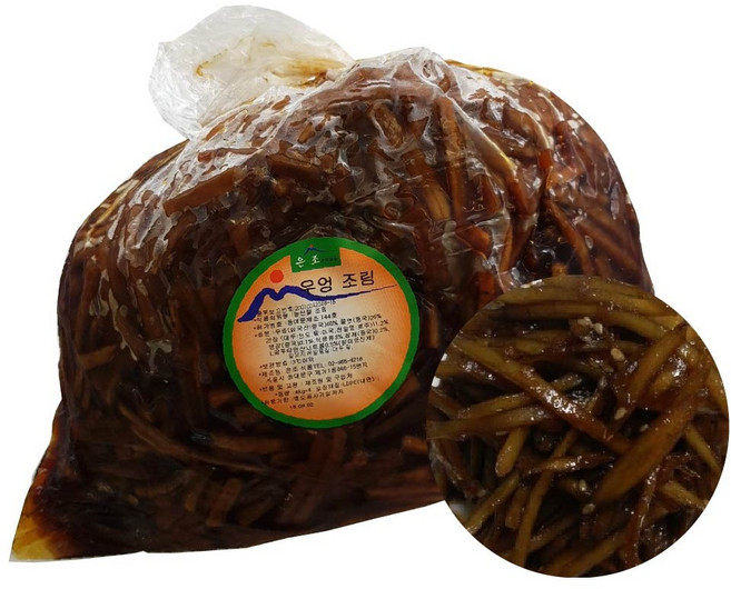 은조 우엉조림 4kg/우엉무침 절임 무침 반찬, 4kg, 1개