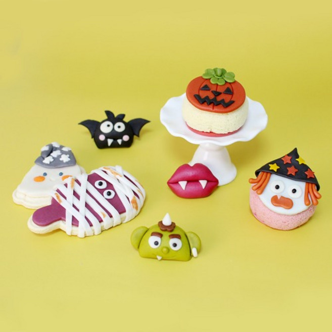 쌀이랑놀자 할로윈쿠키플러스 세트 쿠킹박스 유령쿠키, 1개