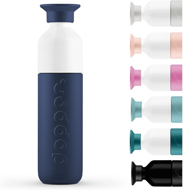 도퍼 Dopper보온병 580ml 블레이징 블랙, 1 ml, 브레이커 블루