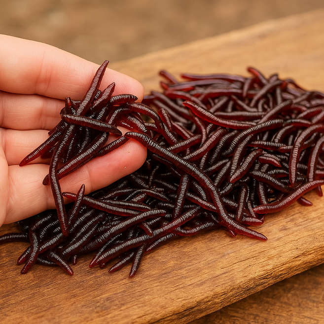 셀루앙드 실감나는 움직임 프리미엄 레드 실리콘 루어 낚시 인공 지렁이 미끼 100개입, 100개, 0.22g