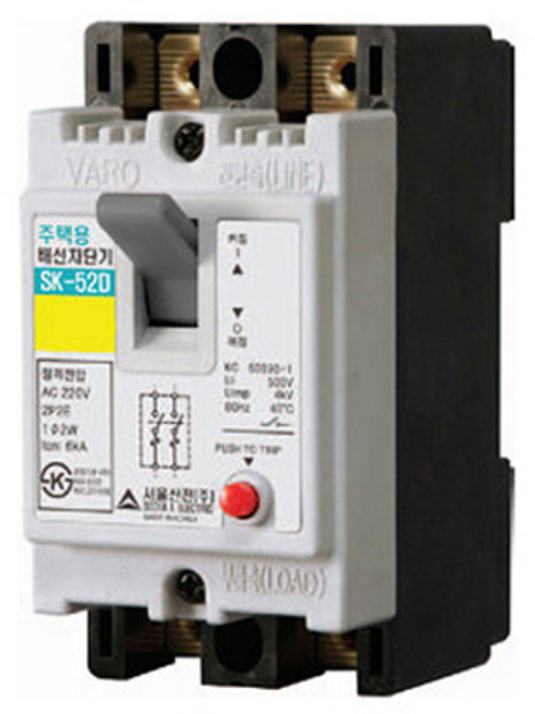 서울산전 주택용 배선차단기 SK-52D 5ka 32A 40A 50A 두꺼비집 분전함 메인차단기, 1개