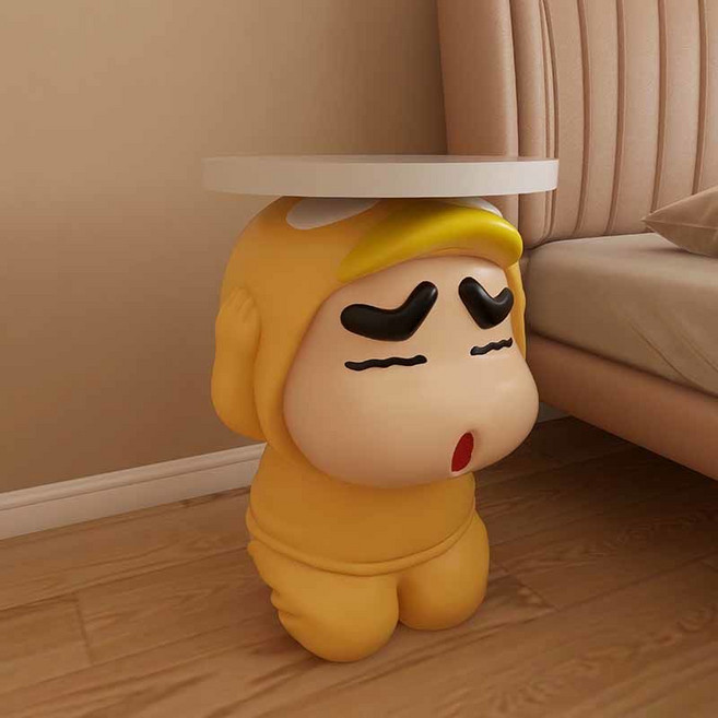 RENMINGFF 짱구 사이드 테이블 작은 거실 커피 테이블 사이드 캐비닛 이동식 침대 옆 탁자 장식품