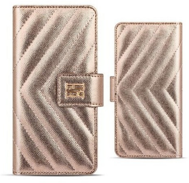 카루소 V라인 지퍼 슬라이드 다이어리 휴대폰 케이스