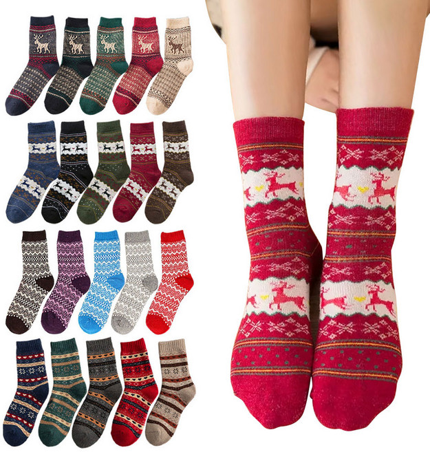 5+5 노르딕 양말 10켤레 크리스마스 중목