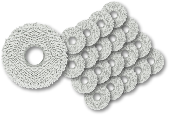 에코프렌즈 에코백스 T20 옴니 T10 X1 X2 T30 T30S N30 물걸레 호환 소모품, 20개, 엠보