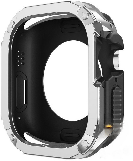蘋果手錶保護殼 適用於 Apple Watch 49mm, 銀灰色,42mm（S11/S10）通用, 1個