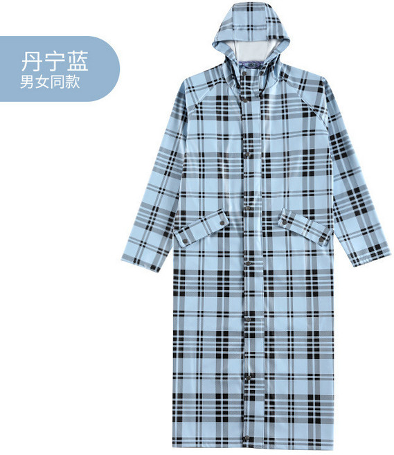 琴飛曼 時尚長款風衣雨衣 男女同款