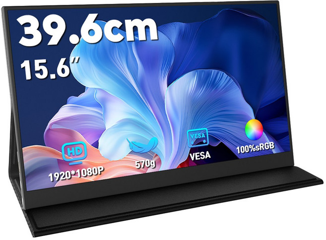 MagicRaven 15.6인치 FHD IPS 휴대용 DEX 포터블 모니터, 1080P-60hz 블랙, 39.6cm