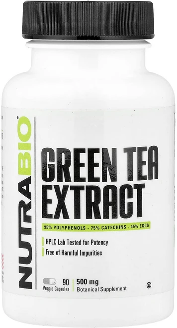 뉴트라바이오 녹차 추출물 500mg 90 베지캡슐, 1병, 90정 - 쿠팡