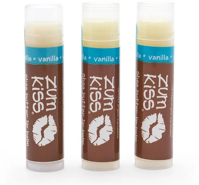 줌 바닐라 키스 스틱 립밤 4.25g 3팩 Zum Vanilla Kiss Stick (Pack of 3) with Certified Organic Sunflow, - - 쿠팡