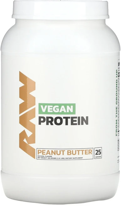 Raw Nutrition Vegan Protein Peanut Butter 1.81 lbs 825 g, Raw Nutrition, Vegan Protein, - 쿠팡